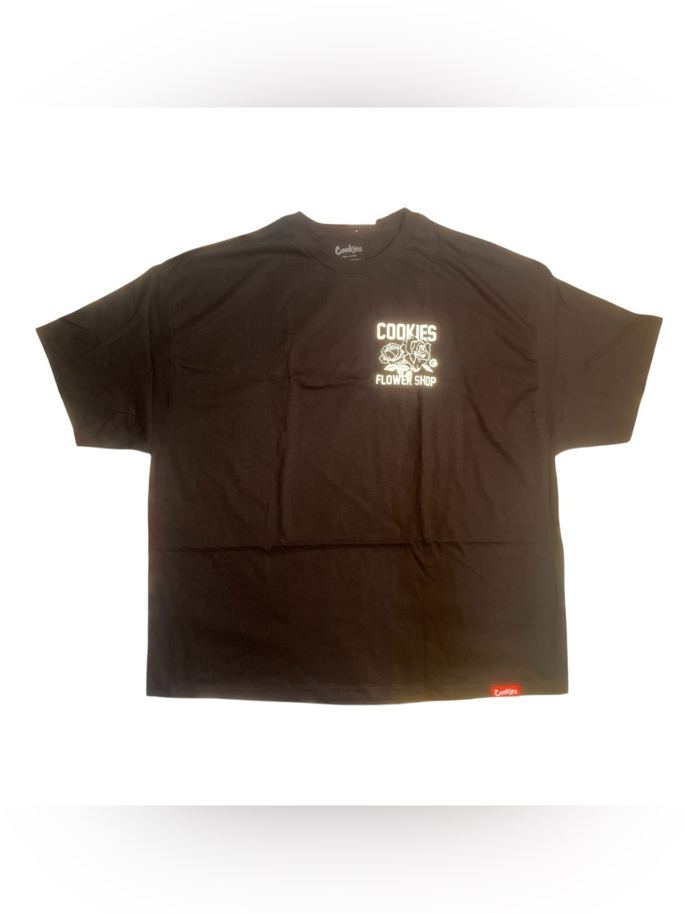Sz various cookie Black 'Flower Shop' Graphic T‑Shirt for Men